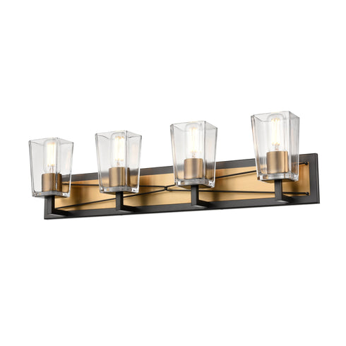 DVI Lighting Riverdale 4 Light Vanity Model: DVP46944SN+GR-CL