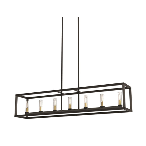 DVI Lighting Sambre 7 Light Linear Model: DVP28104MF/GR-CL