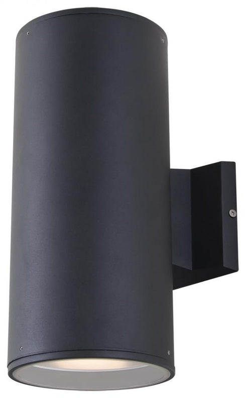 DVI Lighting Summerside 12 Inch Cylindrical Sconce Model: DVP115000BK