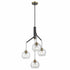 DVI Lighting Tropea 4 Light Pendant Model: DVP40424BR+GR-RPG