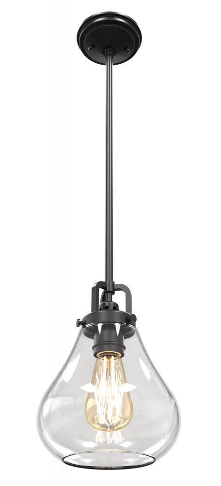DVI Lighting Coronad El Dorado 10.25 Inch Mini Pendant Model: DVP11121GR-CL