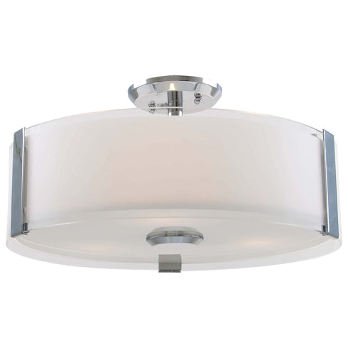 DVI Lighting Zurich 3 Light Semi Flush Mount Model: DVP14512CH-SSOP