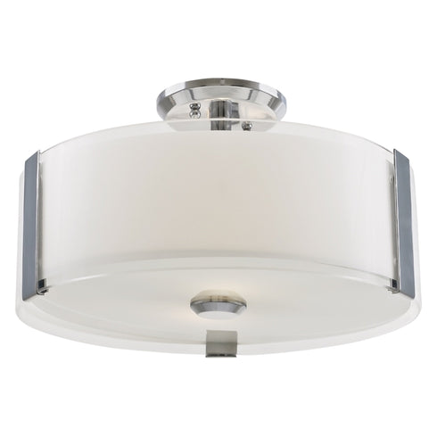 DVI Lighting Zurich Small 3 Light Semi Flush Mount Model: DVP14511CH-SSOP