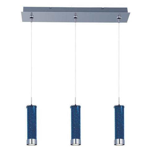 E94850-132PC ET2 Chroma 3-Light LED RapidJack Pendant and Canopy in Polished Chrome