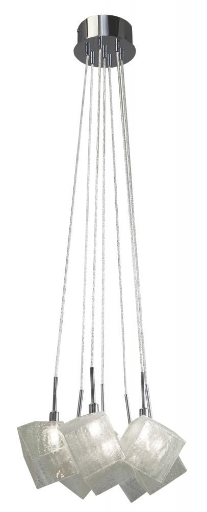 Elan 83288 Icekubez Halogen 7-light Mini Pendant Cluster 32" Height