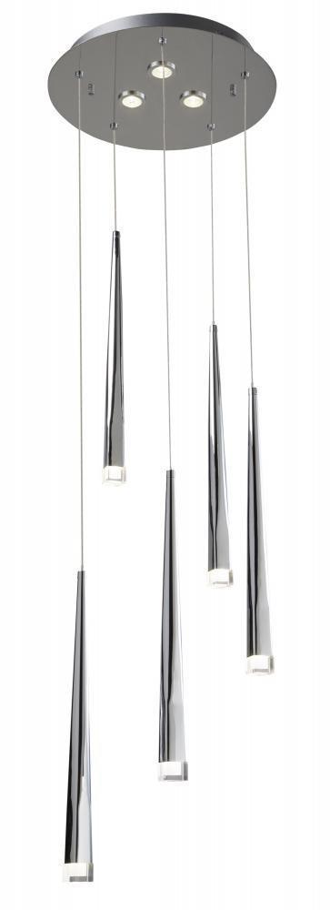 Elan Antonia LED 5 Light Pendant Cluster Model: 83324