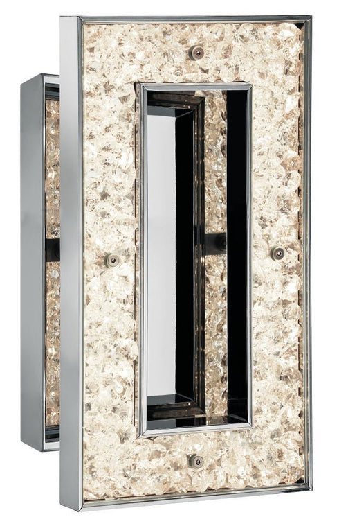 Elan Crushed Ice‚Ñ¢ Cool White LED 1 (light) Rectangular Sconce Model: 83413