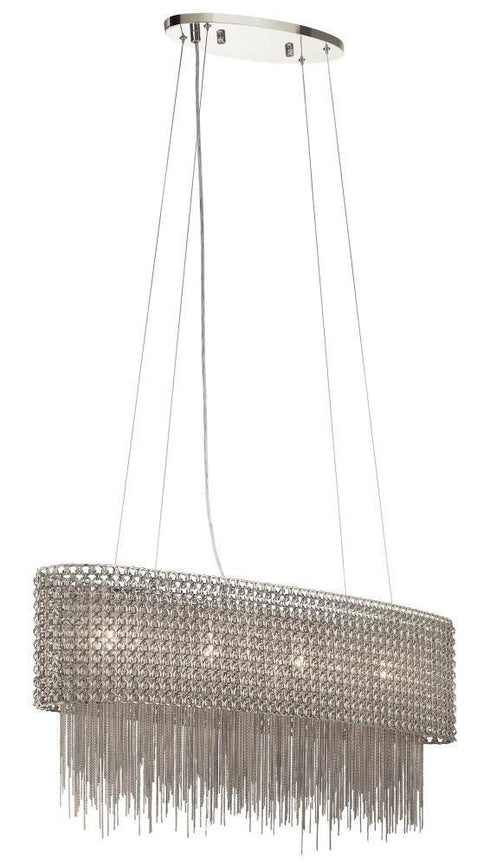 Elan Elauna 33.5 Inch X 7.75 Inch Oval Pendant Model: 83680