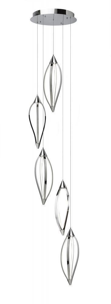 Elan Meridian Cluster Pendant 5 Light LED Model: 83389
