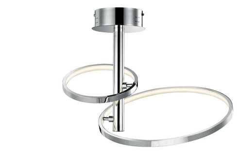 Elan Sirkus‚Ñ¢ Warm White LED 2 Ring (light) Semi Flush Model: 83427