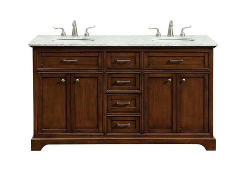Elegant Decor 60 Inch . Double Bathroom Vanity Set Inch Model: VF15060DTK