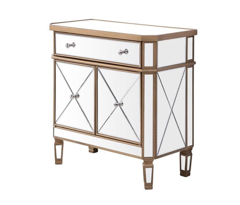 Elegant Decor Contempo 1 Drawer 2 Door Cabinet Model: MF6-1102GC
