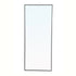 Elegant Decor Monet Metal Frame Rectangle Mirror 18 Inch Black Model: MR4081BK