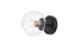 Living District 1 Light Mimi Six Inch Dual Flush Mount And Bath Model: LD2450BK
