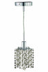 Elegant Lighting 1 Light Mini Pendant Model: 1281D-R-P-CL/EC