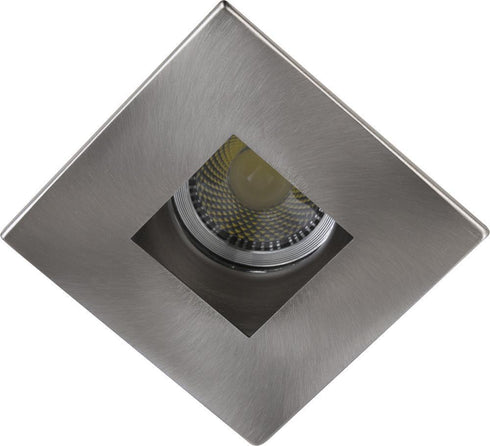 Elegant Lighting 3 Inch Brushed Nickel Square Aperture With Brushed Nickel Square Trim Ring Model: R3-555BN