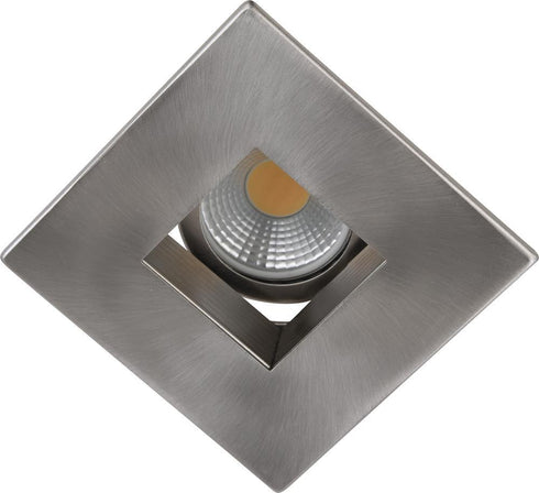 Elegant Lighting 3 Inch Brushed Nickel Square Baffle Trim Mr16 Model: R3-590BN