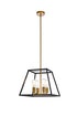 Living District 4 Light Declan 16 Inch Pendant In Black And Brass Model: LD720D16BRK
