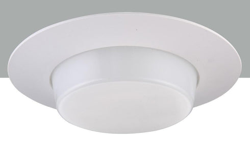 Elegant Lighting 6 Inch Line Voltage Shower Trim Drop Opal Plastic Ring Model: REP12WH