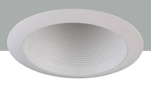Elegant Lighting 6 Inch Line Voltage White Cone Baffle Trim Model: REM300WH