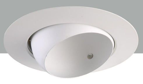 Elegant Lighting 6 Inch Line Voltage White Eyeball Trim Model: RE18WH