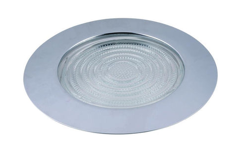 Elegant Lighting 6 Inch Linevolt Shower Trimw/ Fresnel Len Ch Trim Ring Model: RE13CH