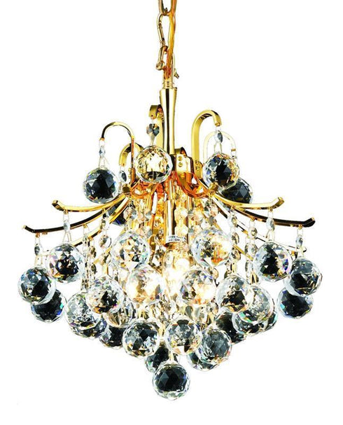 Elegant Lighting 8000D12 Toureg 3 Light Pendant Chandelier