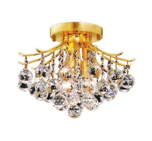 Elegant Lighting 8000F12 Toureg 3 Light Flush Mount