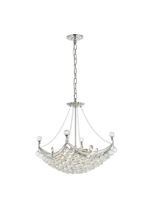 Elegant Lighting 9800D24 Corona 6 Light Chandelier