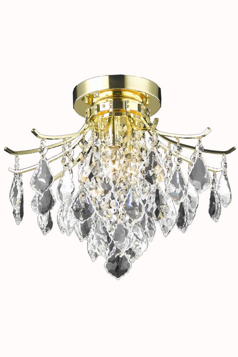 Elegant Lighting Amelia 3 Light Flush Mount Model: LD8100F16G