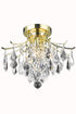 Elegant Lighting Amelia 3 Light Flush Mount Model: LD8100F16G