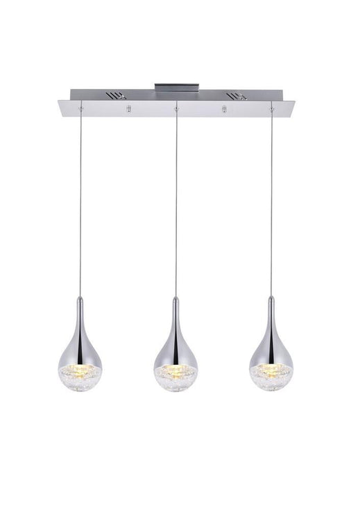 Elegant Lighting Amherst 3 Light Chandelier Model: 3803D12C