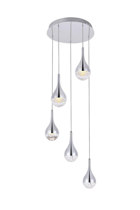 Elegant Lighting Amherst 5 Light Chandelier Model: 3805D33C