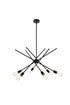 Living District Armin 6 Light Pendant Model: LD7054D32BK