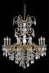 Elegant Lighting Athena 10 Light Chandelier Model: 9710D29PW-GT/SS