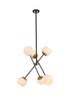 Living District Axl 6 Light Pendant Model: LD657D24BK