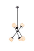 Living District Axl 6 Light Pendant Model: LD657D24BK