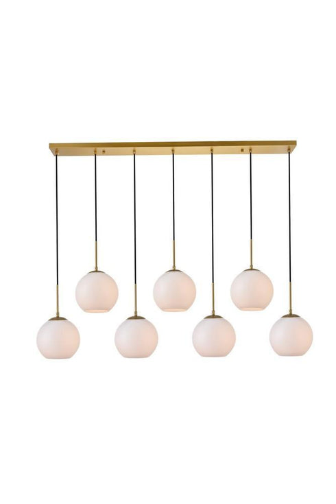 Elegant Lighting Baxter 7 Light Pendant Model: LD2231BR