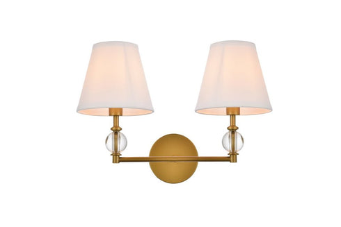Living District Bethany 2 Light Vanity Model: LD7022W15BK