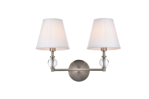 Living District Bethany 2 Light Vanity Model: LD7022W15BK
