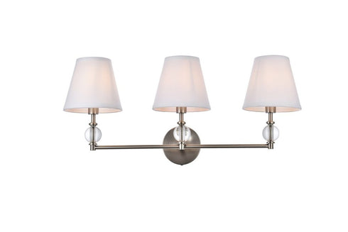 Living District Bethany 3 Light Vanity Model: LD7023W24BK