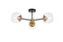 Living District Briggs 3 Light Flush Mount Model: LD648F26BK