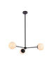 Living District Briggs 3 Light Pendant Model: LD647D32BRK