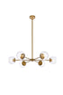Living District Briggs 6 Light Pendant Model: LD642D36BK