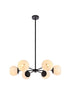 Living District Briggs 6 Light Pendant Model: LD645D30BK