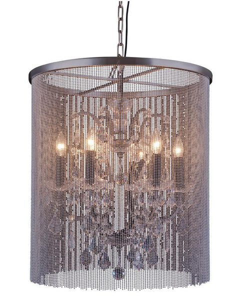 Urban Classic Brooklyn 6 Light Chandelier Model: 1131D22MB/RC