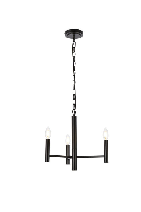 Living District Carmella 3 Light Pendant Model: LD7059D17BK