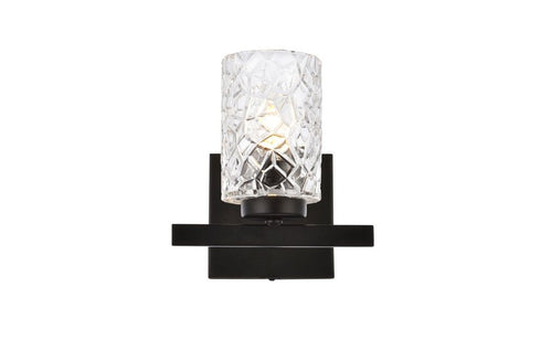 Living District Cassie 1 Light Sconce Model: LD7025W7BK