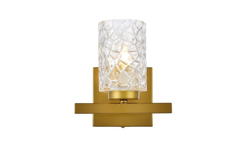 Living District Cassie 1 Light Sconce Model: LD7025W7BK