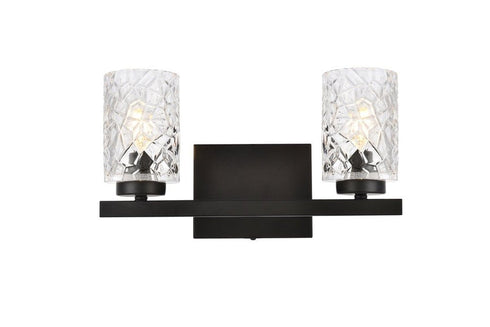 Living District Cassie 2 Light Vanity Model: LD7026W14BK